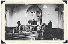 Photo of the interior of the new Methodist Church pre-1968